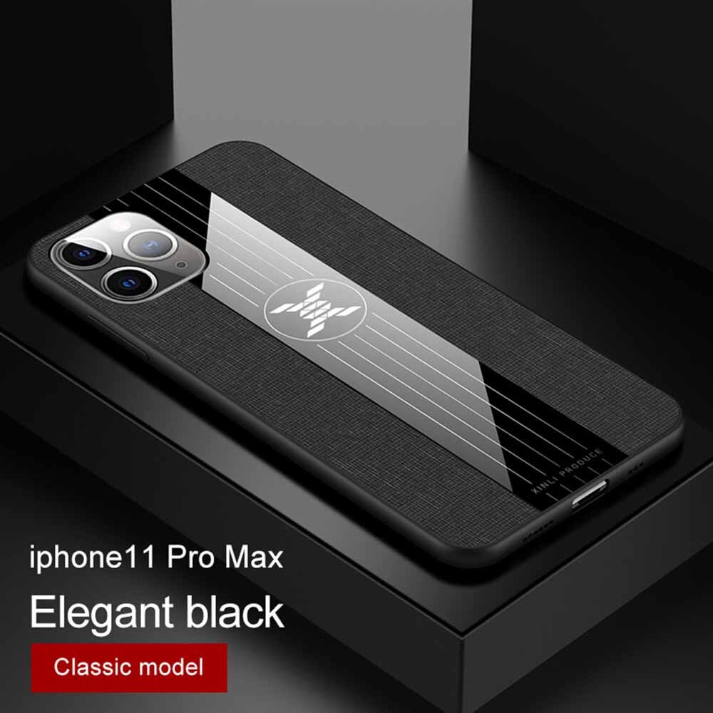 LEEWINDA For Samsung Galaxy A51 4G Phone Case,Three Fights Cloth Pattern Armor Soft Edges Shockproof Back Cover