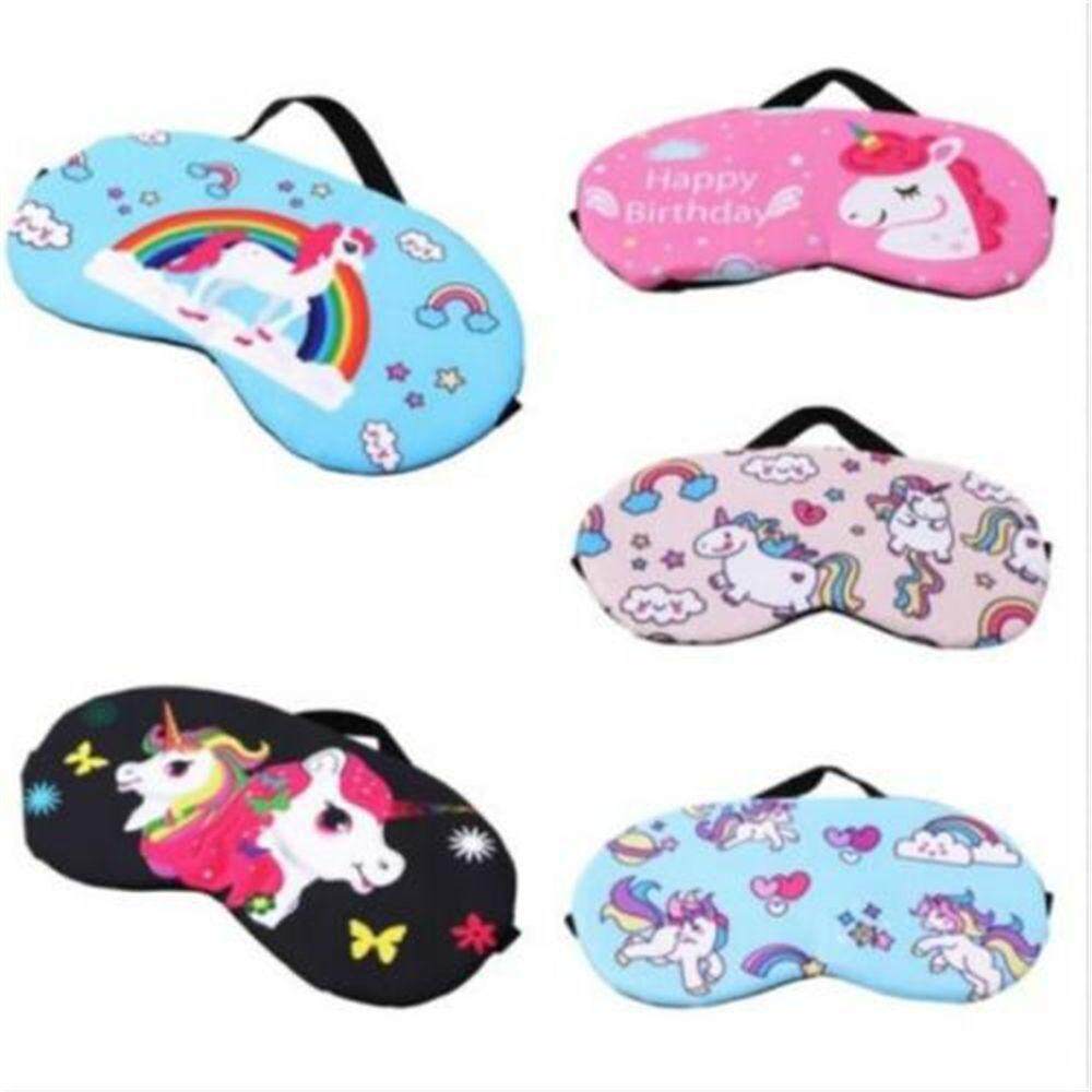 Unicorn Pattern Sleep Eye Mask Shade Cover for Girl Kid Teen Blindfold Travel Assistant