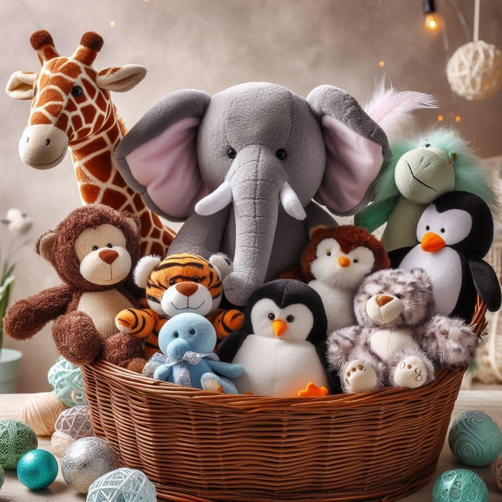 Stuff Your Own Bear Kit Party Pack, 10 Assorted 16 inch Animal Skins and Individual Bagged Stuffing