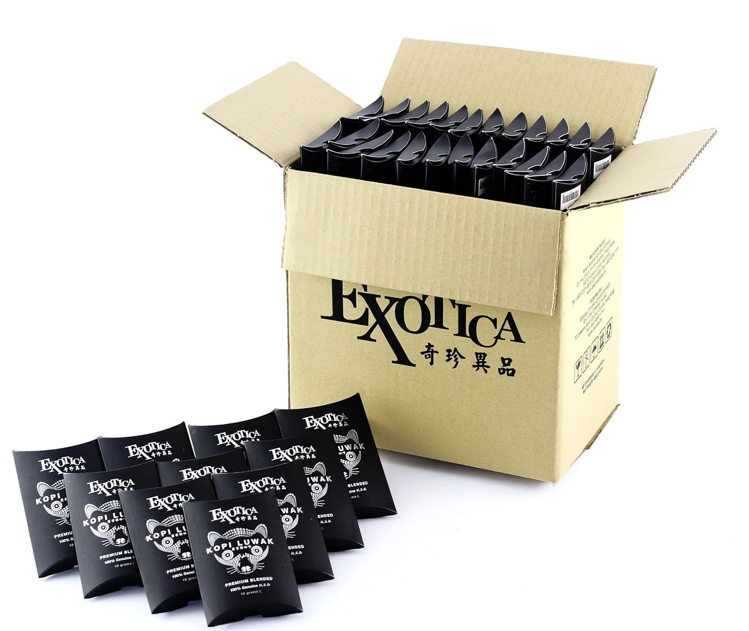 100% Wild Genuine World's Most Expensive Coffee Kopi Luwak Arabica Premium Blend Ground Gourmet Coffee (48 x 10g sachet) [Bulk Purchase Special]